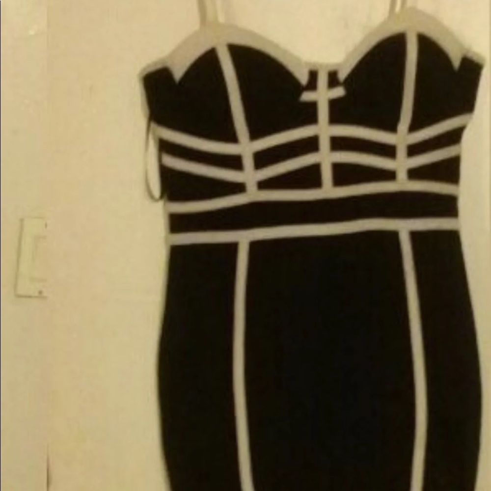 Fitted black dress